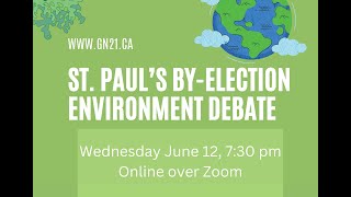 2024 Toronto St Pauls byelection Environment Debate [upl. by Emery]