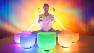 Chakra Restoration Sound Bath  Singing bowls music for aligning Chakras  Meditation  Challenge [upl. by Gnik]