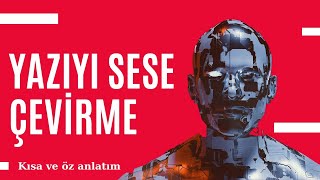 Yazıyı Sese ÇevirmeKalın Adam Sesi [upl. by Yatnod]