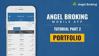 How to Manage Portfolio Using Angel Broking App  Angel Broking Mobile App Tutorial [upl. by Acim]