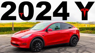 NEW 2024 Tesla Model Y  Its FINALLY Here [upl. by Akihsat727]