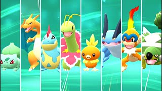 Pokémon Brilliant Diamond amp Shining Pearl  All Starters Evolutions HQ [upl. by Northway540]