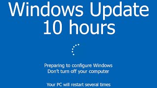 Windows Update Screen REAL COUNT 10 hours 4K Resolution [upl. by Ahsilam]