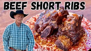 Braised Beef Short Ribs in a Dutch Oven  Wyoming Ranch Cooking [upl. by Vaios100]