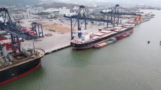 MV FP PROTEIOS LOADING WOOD CHIPS AT CAILAN PORT [upl. by Yruy]