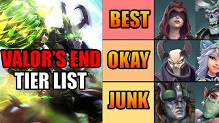 Paladins Tier List From BEST To WORST  Valors End [upl. by Nannek]