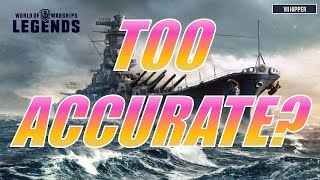 Are Battleships TOO ACCURATE World of Warships Legends [upl. by Albina]