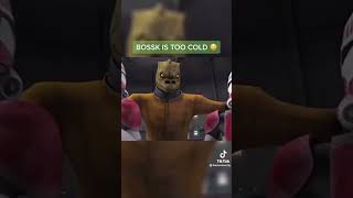 Bossk is too cold😳 starwars starwarfan starwarsclonewars [upl. by Ahsilrae]