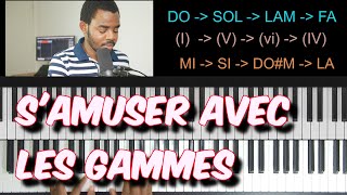 Les gammes majeures au piano  gammes majeures et gammes mineures  apprendre le solfège [upl. by Seaton382]