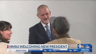 NMSU welcomes new president [upl. by Acinomal]