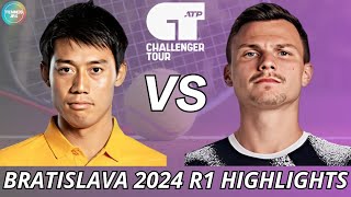 Kei Nishikori 錦織圭 vs Marton Fucsovics  Bratislava 2024 R1  Highlights [upl. by Atin]