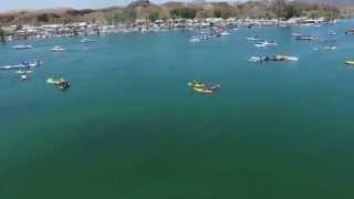 AERIAL DRONE FOOTAGE OF PARKER AZ TUBE FLOAT 2015 [upl. by Kunkle]