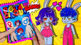 Paper Diy Gacha Life  The Amazing Digital Circus Boy And Girl Versions  ASMR by CIM paperdiy [upl. by Paton]