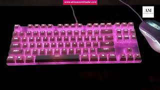 GameStop GS200 FPS Sniper ARGB Mechanical Gaming Keyboard  White [upl. by Hassadah184]