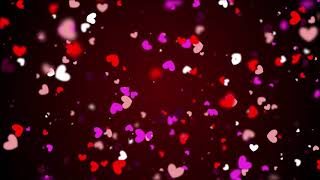 6000 Minutes  Heart Shapes Particles Background Featuring Valentine’s Day 4K Free [upl. by Nohtiek]