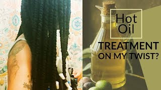 Hot oil treatment on my twist Fail or Nah [upl. by Hakkeber]