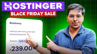 Hostinger BUSINESS Hosting Plan At ₹239 Per Month 🔥 Hostinger BLACK FRIDAY 2024 Sale In Hindi [upl. by Uokes]