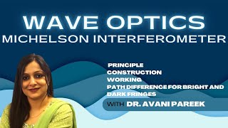 Michelson interferometer l principle l construction l working l path difference l Engg chemistryBsc [upl. by Ibbor]