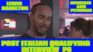 LEWIS HAMILTON MONZA INTERVIEW [upl. by Ademordna]