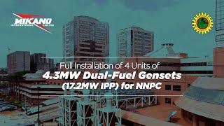 Mikano international installed 172MW to the NNPC headquarters in Abuja Nigeria [upl. by Dahsar]