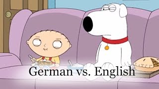 German vs English Family guy cool whip [upl. by Marney]