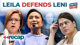 Leila de Lima defends Leni Robredo over Sara Duterte meeting [upl. by Ugo265]