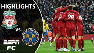 Liverpool takes down Shrewsbury after going a goal down  FA Cup Highlights  ESPN FC [upl. by Adieno]