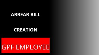 ifms arrear bill creation for GPf employees [upl. by Washburn54]