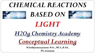 Chemical Reaction based on LIGHT [upl. by Germin]