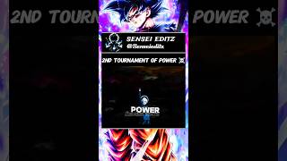 Second tournament of power 😈 anime dragonball goku vegeta sensei short [upl. by Hgielra]