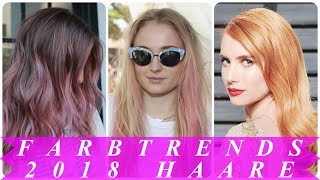 Coole haarfarben trends 2018 damen [upl. by Idonah]