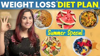 SUMMER DIET PLAN FOR WEIGHT LOSS in Hindi  Upto 5 Kg Fat Loss  By GunjanShouts [upl. by Ennairak]