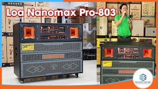 Nanomax Pro803  Loa Kéo Bình amp Điện Bass Đôi 40cm 1800W Đánh Thức Âm Nhạc Đỉnh Cao [upl. by Toffic]