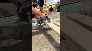 Cutting girder boards and trimming roof boards with the ​⁠festoolcanada HKC 55 and FSK track [upl. by Ahon]