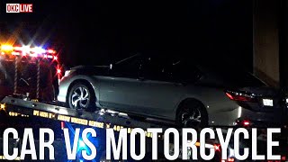 Car Hits Motocycle in NW OKC [upl. by Irol453]