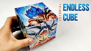 TUTORIALEasy Version Endless CUBE  DBZ Drawings [upl. by Aicileb]