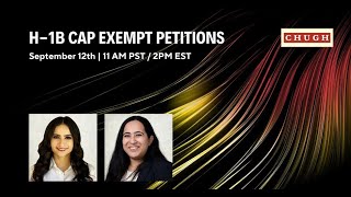 H1B Cap Exempt Petitions [upl. by Yong]