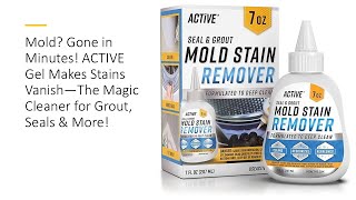 Mold Gone in Minutes ACTIVE Gel Makes Stains Vanish—The Magic Cleaner for Grout Seals amp More [upl. by Esyned]