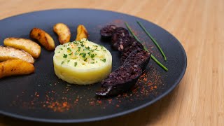 Recette boudin noir au piment fort pomme en lair et pomme par terre 🍎🥔 [upl. by Tris]