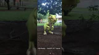 WebXR API Tutorials  XR Dinosaurs using WebXR  Augmented Reality 2 [upl. by Engvall]