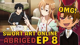 KIRITO CRASHED OUT  SAO ABRIGED EP 8  Wolf Vtuber REACTION [upl. by Urquhart]