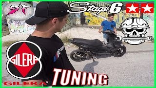 GILERA RUNNER TUNING  STAGE6 70CC [upl. by Caesar]