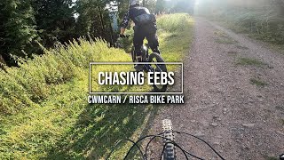 Chasing eBikes around Risca Bike Park and Cwmcarn [upl. by Naehs]