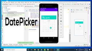 DatePicker in Android Studio TutorialDatePicker Dialog [upl. by Euqimod]