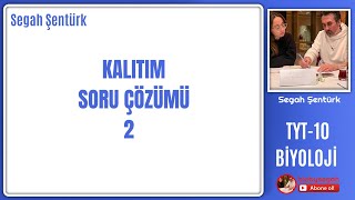 KALITIM SORU ÇÖZÜMÜ2  TYT BİYOLOJİ  10SINIF BİYOLOJİ  YKS 2025 [upl. by Hamel]