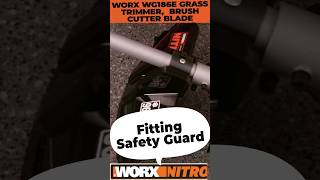 Worx How to fit the Safety Guard WG186E [upl. by Gainer]