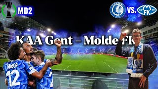 𝘽𝙪𝙛𝙛𝙖𝙡𝙤𝙨 𝙅𝙤𝙪𝙧𝙣𝙚𝙮 𝙑𝙡𝙤𝙜44 UECL 2425 MD2 KAA Gent  Molde FK 💙🤍 [upl. by Terence821]