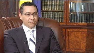 euronews interview  Victor Ponta quotLa Roumanie est une démocratiequot [upl. by Philender]