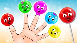 Lollipop Finger Family Song  Many More Nursery Rhymes amp Kids Songs By Hooplakidz [upl. by Drannek739]