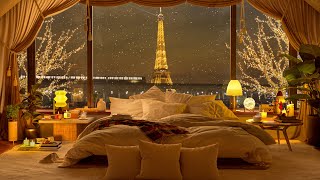 Cozy Paris Night 🎵 Smooth Jazz for Study and Chill 🌙 Relaxing Piano Jazz Music [upl. by Naujik]